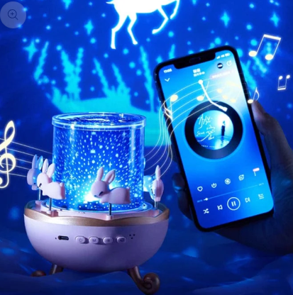 Veilleuse à projection Carrousel Étoilé™– Le manège lumineux qui berce les rêves