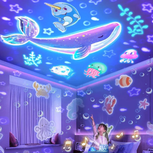 Veilleuse à projection océan AquaDream™: Douce et Féérique