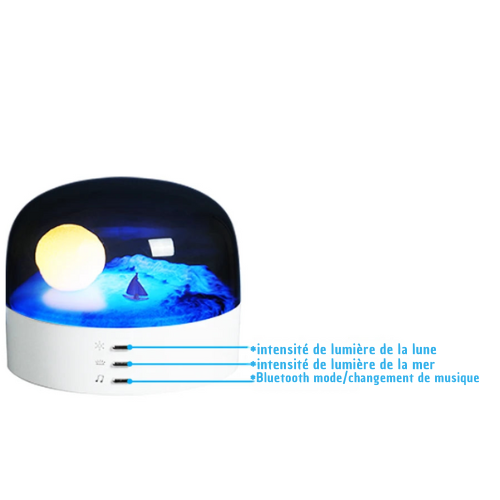 Veilleuse à Projection ZenMoon™ : Veilleuse à Projection Apaisante et Bluetooth