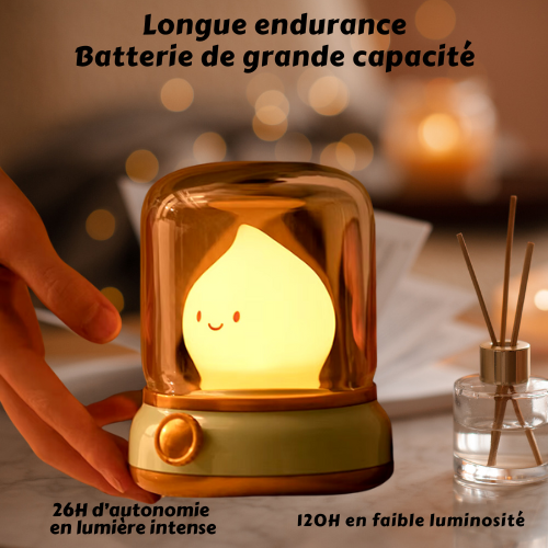 Veilleuse sans fil LumaCozy™ La Veilleuse LED Douce et Rechargeable par USB