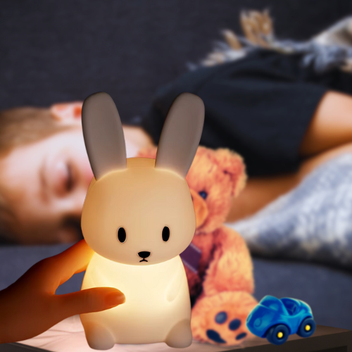 Veilleuse sans fil GlowBunny™ – Le Lapin Douce et Apaisante