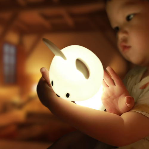 Veilleuse sans fil GlowBunny™ – Le Lapin Douce et Apaisante