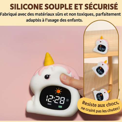 Veilleuse réveil Licorne des Rêves – Réveil Magique & Lumineux