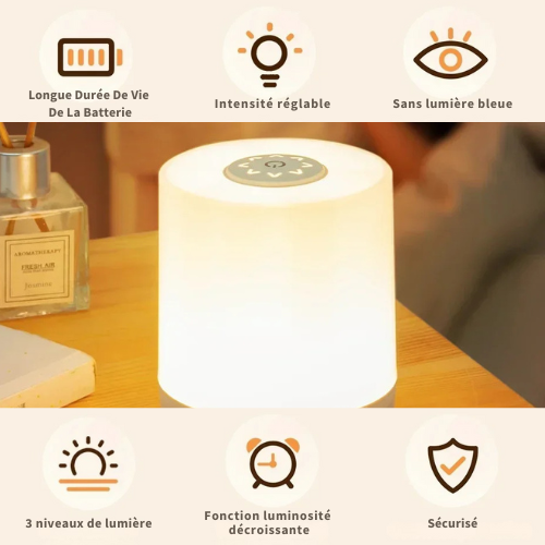 Veilleuse d'allaitement NoctiLight™– Éclairage LED ajustable pour veiller bébé en toute sérénité