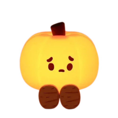 La veilleuse sans fil Pumpkylight™-La petite veilleuse citrouille d'halloween