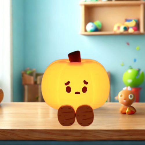 La veilleuse sans fil Pumpkylight™-La petite veilleuse citrouille d'halloween