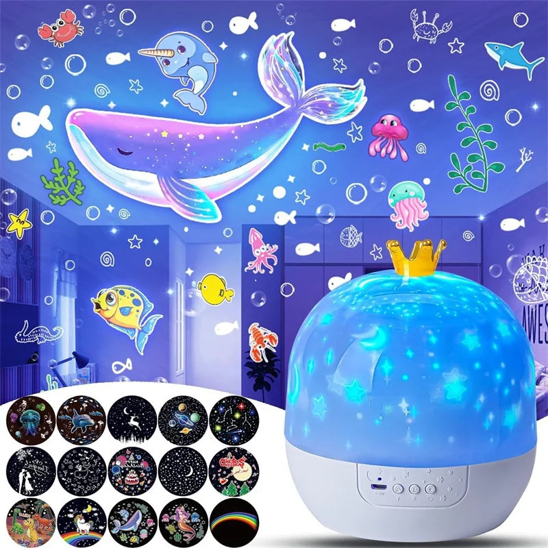 Veilleuse à projection Poseilight™ - La Veilleuse à Projection Pour Enfant Rassurante et Magic