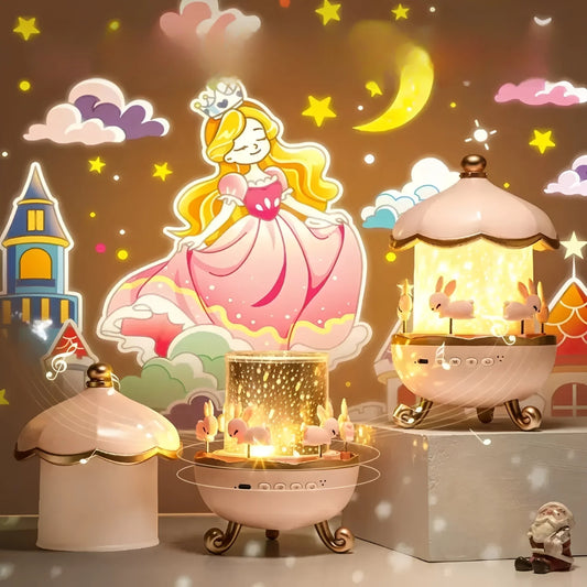 Veilleuse à projection Carrousel Étoilé™– Le manège lumineux qui berce les rêves