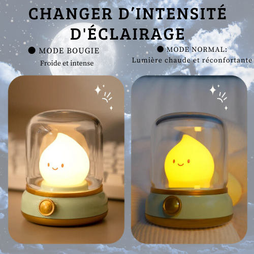 Veilleuse sans fil LumaCozy™ La Veilleuse LED Douce et Rechargeable par USB