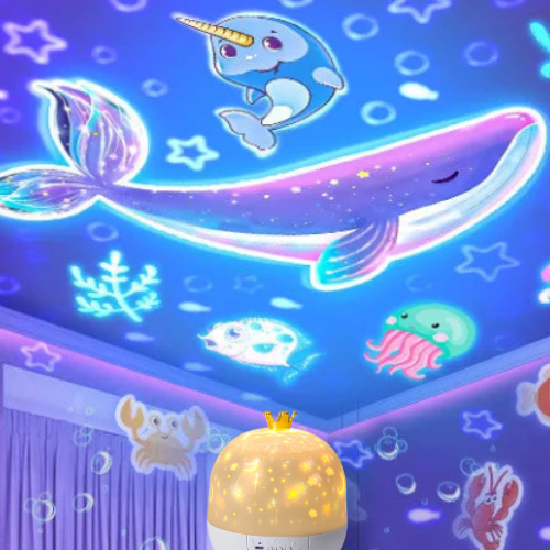 Veilleuse à projection Poseilight™ - La Veilleuse à Projection Pour Enfant Rassurante et Magic