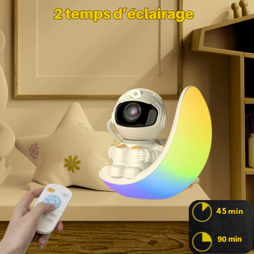 Veilleuse à projection AstroLune™: L’astronaute qui éclaire les rêves de votre enfant