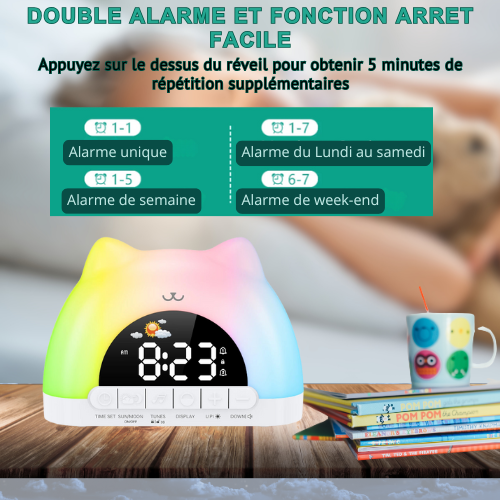 Veilleuse réveil DouxMatin™ – Le compagnon des réveils tendres et joyeux