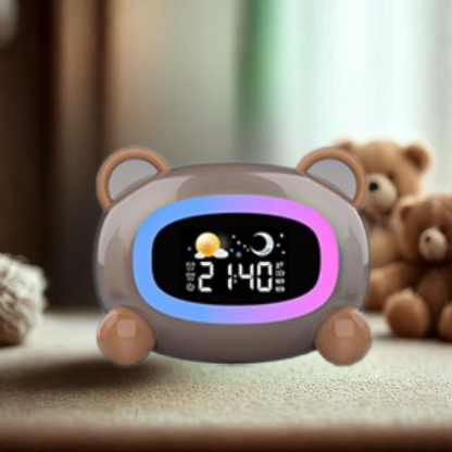 Veilleuse Réveil Enfant DodoBuddy™— Le compagnon malin pour des nuits sereines.