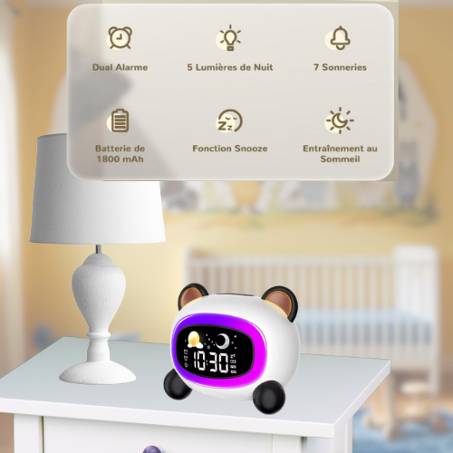 Veilleuse Réveil Enfant DodoBuddy™— Le compagnon malin pour des nuits sereines.