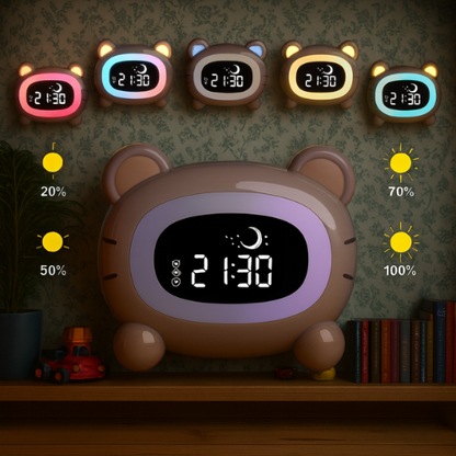 Veilleuse Réveil Enfant DodoBuddy™— Le compagnon malin pour des nuits sereines.